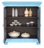 Cantrell Solid Wood Cabinet In Blue Distress Finish
