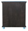 Cantrell Solid Wood Cabinet In Blue Distress Finish