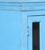 Cantrell Solid Wood Cabinet In Blue Distress Finish