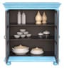 Cantrell Solid Wood Cabinet In Blue Distress Finish