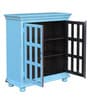 Cantrell Solid Wood Cabinet In Blue Distress Finish
