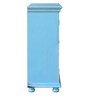 Cantrell Solid Wood Cabinet In Blue Distress Finish