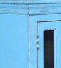 Cantrell Solid Wood Cabinet In Blue Distress Finish