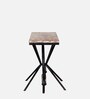 Cantung Metal Console Table In Scratch Resistant Dual Tone Finish