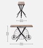 Cantung Metal Console Table In Scratch Resistant Dual Tone Finish