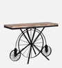 Cantung Metal Console Table In Scratch Resistant Dual Tone Finish