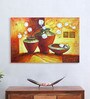 Canvas 36 x 0.2 x 24 Inch Ensemble Unframed Handpainted Art Painting