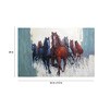 Canvas 36 x 0.2 x 24 Inch Good Luck Horses Rajmer Unframed Handpainted Art Painting