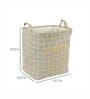 12 Ltr Beige Canvas Laundry Basket