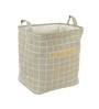 12 Ltr Beige Canvas Laundry Basket