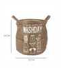 12 Ltr Brown Canvas Laundry Basket