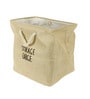 12 Ltr Brown Canvas Laundry Basket