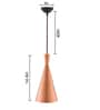 Canvas Copper Metal Hanging Light
