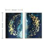 Canvas Fishes (Circle Of Life) Wall Painting