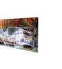 Canvas Framed Autumn Cascade Nature's Vibrant Symphony Wall Painting(18X36 Inch)