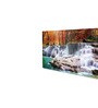Canvas Framed Autumn Cascade Nature's Vibrant Symphony Wall Painting(12X24 Inch)