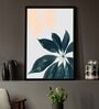 Canvas Framed Black Floral Art Print