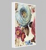 Canvas Framed Blue & Pink Rose Set Of 2 Art Print