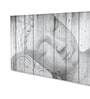 Framed Buddha Statue in Timeless Monochrome Elegance Wall Painting