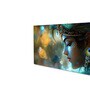 Canvas Framed Divine Krishna: Essence of Love Wall Painting(12X24 Inch)
