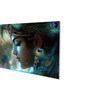 Canvas Framed Divine Krishna: Essence of Love Wall Painting(12X24 Inch)