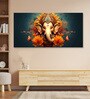Canvas Framed Divine Lord Ganesa in oral aesthetic Wall Painting
