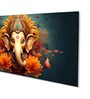 Canvas Framed Divine Lord Ganesa in oral aesthetic Wall Painting