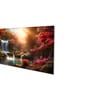Canvas Framed Enchanted Forest Waterfall Pink Serenity Wall Painting(18X36 Inch)