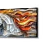 Canvas Framed Exquisite White Horse with Mane Wall Painting(18X36 Inch)