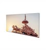 Canvas Framed Krishna and Arjuna's Divine Journey Wall Painting(12X24 Inch)