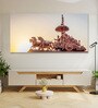 Canvas Framed Krishna and Arjuna's Divine Journey Wall Painting(12X24 Inch)