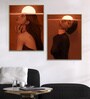 Canvas Framed Lady Set Of 2 Art Print