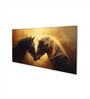 Canvas Framed Majestic Equine Encounter in Art Wall Painting(18X36 Inch)