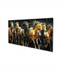 Canvas Framed Majestic Equine Serenity in Nature Wall Painting(24X48 Inch)