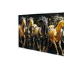 Canvas Framed Majestic Equine Serenity in Nature Wall Painting(24X48 Inch)