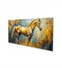 Canvas Framed Majestic Equine Serenity in Nature Wall Painting(18X36 Inch)