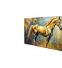 Canvas Framed Majestic Equine Serenity in Nature Wall Painting(18X36 Inch)