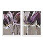 Canvas Framed Purple Floral Set Of 2 Art Print