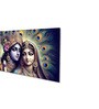 Canvas Framed Radha Krishna: Colors of Love Wall Painting(12X24 Inch)