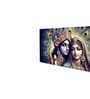 Canvas Framed Radha Krishna: Colors of Love Wall Painting(24X48 Inch)