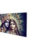 Canvas Framed Radha Krishna: Colors of Love Wall Painting(24X48 Inch)