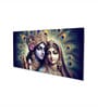 Canvas Framed Radha Krishna: Colors of Love Wall Painting(18X36 Inch)