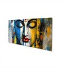 Canvas Framed Radiant Serenity: Shiva's Essence Wall Painting(24X48 Inch)