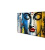 Canvas Framed Radiant Serenity: Shiva's Essence Wall Painting(24X48 Inch)