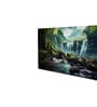 Canvas Framed Serene Forest wild Waterfall Wall Painting(18X36 Inch)