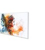 Canvas Framed Shiva's Colorful Duality Wall Painting(12X24 Inch)
