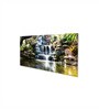 Canvas Framed Tropical Oasis Waterfall Escape Wall Painting(18X36 Inch)