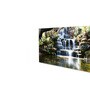 Canvas Framed Tropical Oasis Waterfall Escape Wall Painting(18X36 Inch)