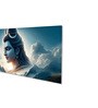 Canvas Framed Vibrant Lord Shiva Divine Art Wall Painting(18X36 Inch)