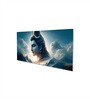 Canvas Framed Vibrant Lord Shiva Divine Art Wall Painting(24X48 Inch)